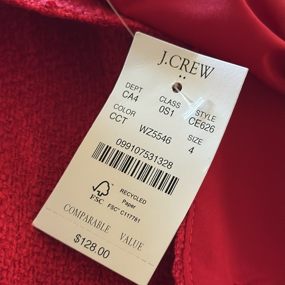 J.Crew Tweed dress with jewel buttons - Picture 4 of 11